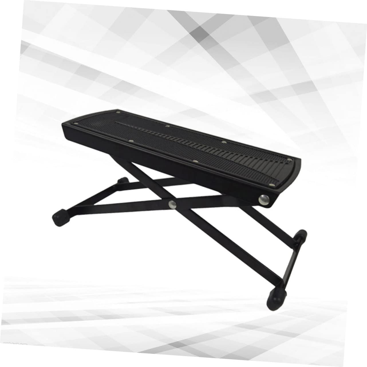 JOINPAYA Professional Guitar Metal Pedal Stool 6-Gear Footstool Adjustable Swivel Feet