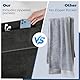 YIIFELL 120x50cm Fitness Handtuch, Sporthandtuch Microfaser Handtücher mit Reißverschlusstasche, Gym Handtuch für Fitnessstudio Yoga Outdoor und Training (Dunkelgrau)