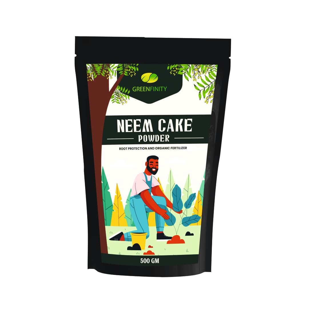 GREENFINITY Neem Cake Powder For Plants | Organic Fertiliser & Pest Repellant | 500Grams (B0D8BSHQX2) Amazon Price History, Amazon Price Tracker