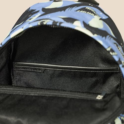 Image of Amazon Essentials Unisex Kids' Backpack for Boys and Girls, Light Blue Shark Waves, One Size