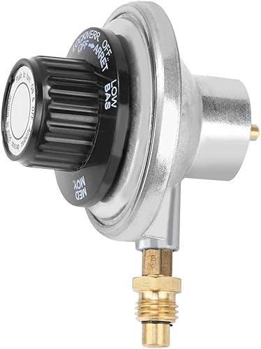 AUNMAS Reducing Valve Zinc Alloy 1"-20UNF Gas Low-Pressure Adjustable Regulator Controller for BBQ Grill