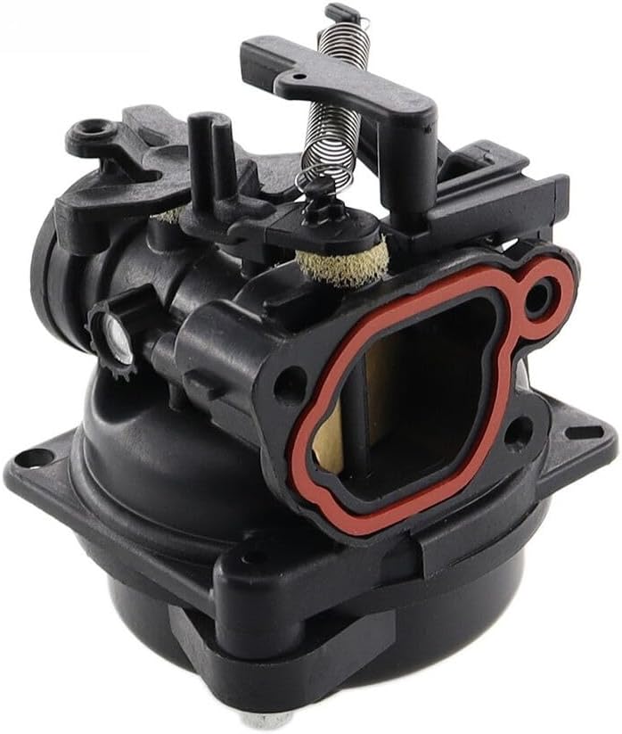 Top view of the carburetor with linkages
