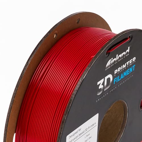 Image of INLAND Micro Center PLA+ 3D Printing Filament 1.75mm - PLA Pro Dimensional Accuracy + /- 0.03 mm - 1kg Cardboard Spool (2.2 lbs) (1 Pack True Red, 1.75mm)