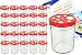 Produktbild MamboCat 25er Set Sturzglas 435 ml to 82 Fliegenpilz Deckel rot weiß gepunktet incl. Diamant Gelierzauber Rezeptheft Marmeladenglas Einmachglas Einweckglas