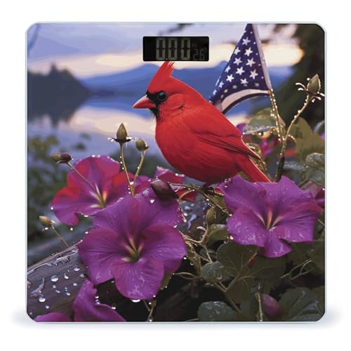Báscula digital de baño morado Purple Morning Glory miniatura 1