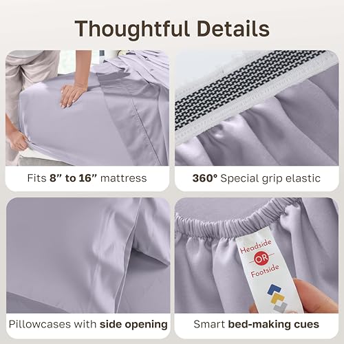 Image of California Design Den 1000 Thread Count Deep Pocket King Sheet Set, 4 Pcs
