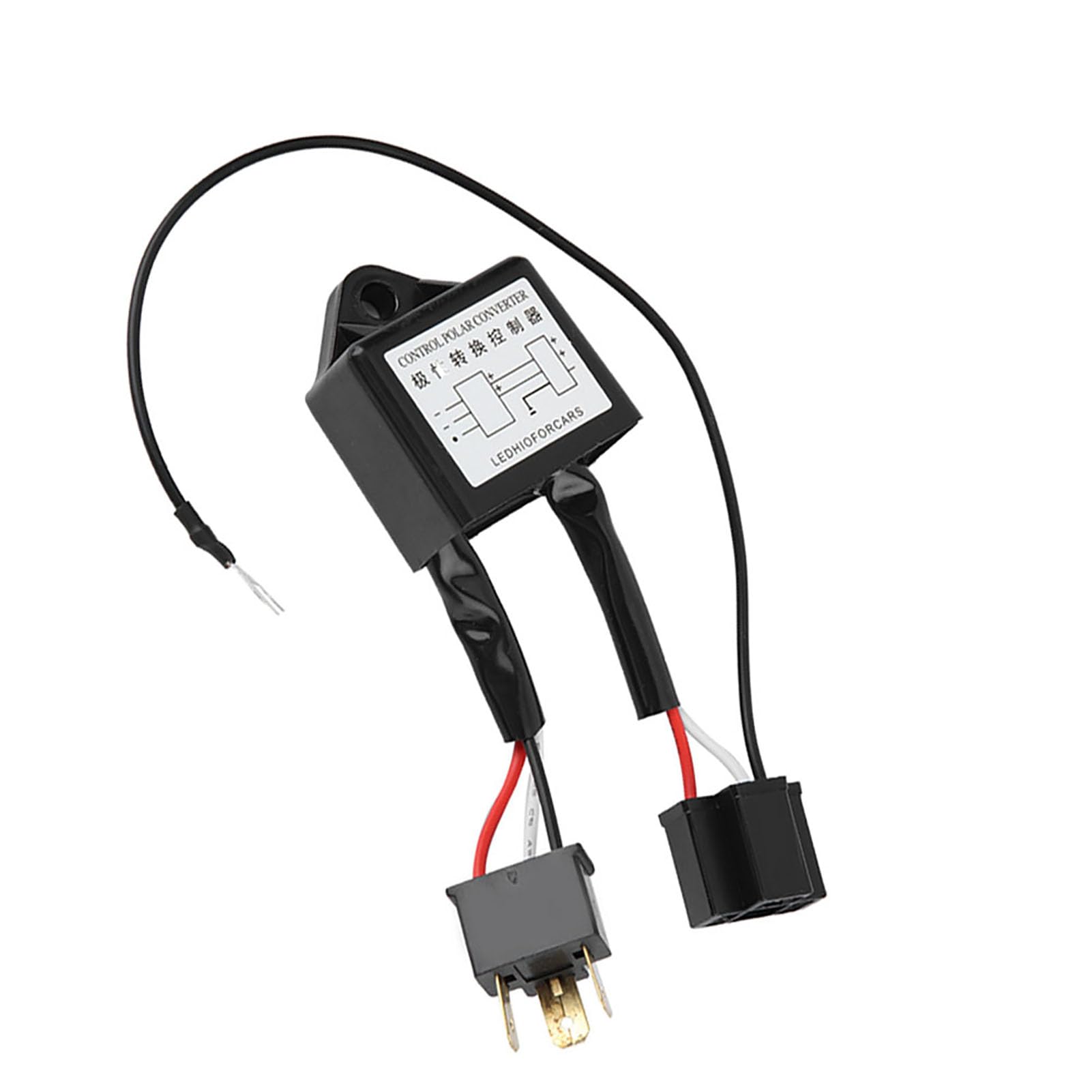 2 pezzi Invertitore di Polarità LED Convertitore Negativo Polare, Convertitore Negativo a LED, Adattatore a Switch Negativo Polare Invertito Polarità per H4