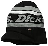 Dickies Men's Text Black Grey Billed Knit