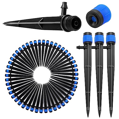 VooGenzek 50 PCS 360 Degree Adjustable Irrigation Dripper Sprinkler