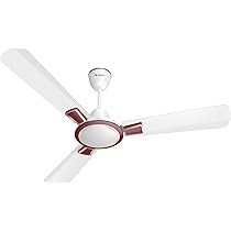 Havells 1200mm Astura Energy Saving Ceiling Fan (White Maroon, Pack of 1)