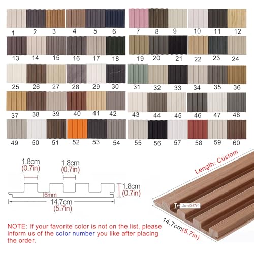 Paneles de pared decorativos 3D, revestimiento de pared de listones de madera resistente para sala de estar, dormitorio, oficina, decoración de pared de bricolaje