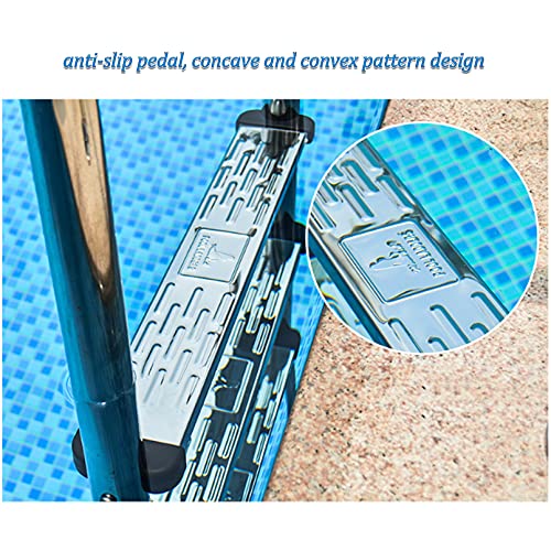 Barandal de piscina de acero inoxidable con dos peldaños miniatura 3