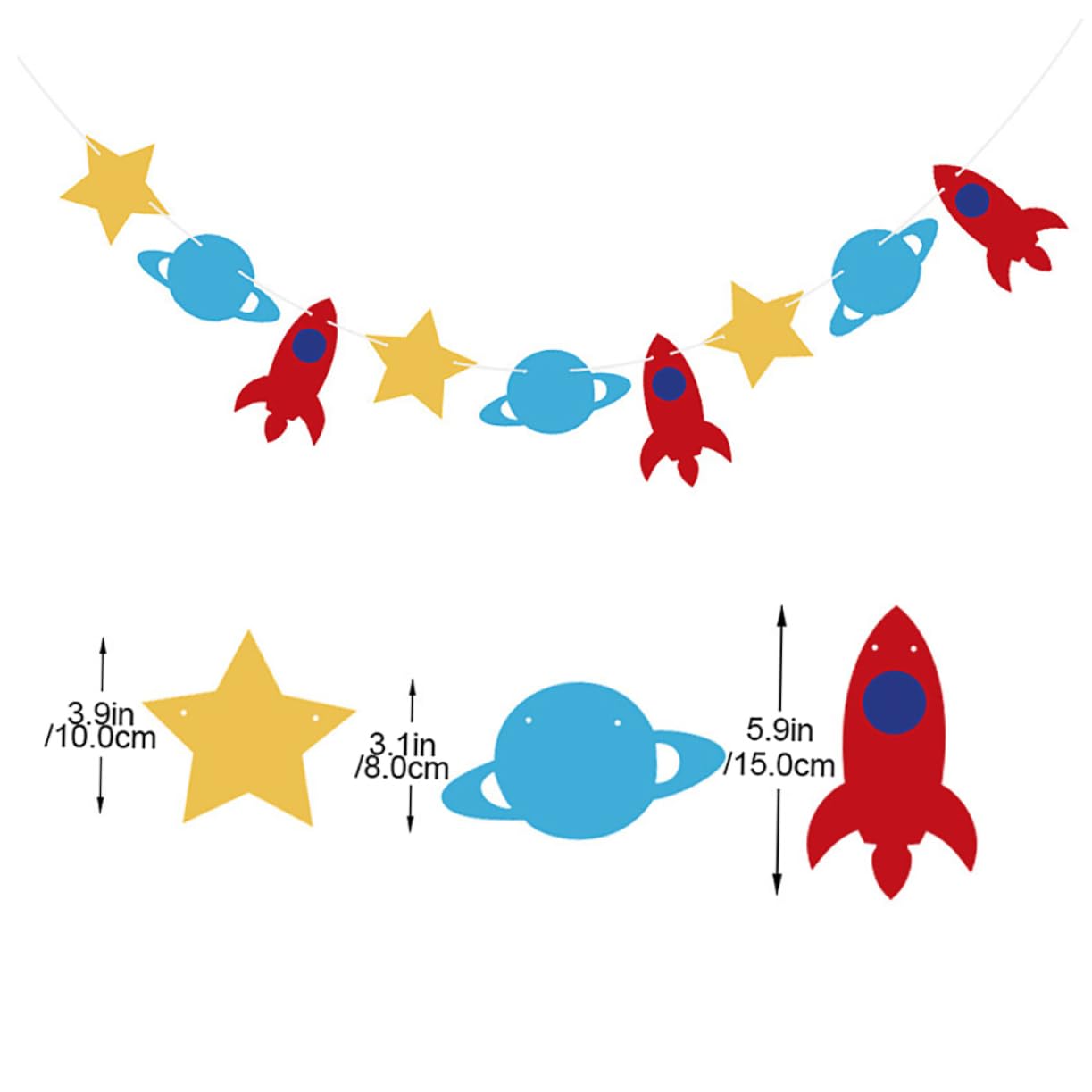 STOBAZA Birthday Pull Flag Banner Party Layout Props Birthday Hanging Pendants