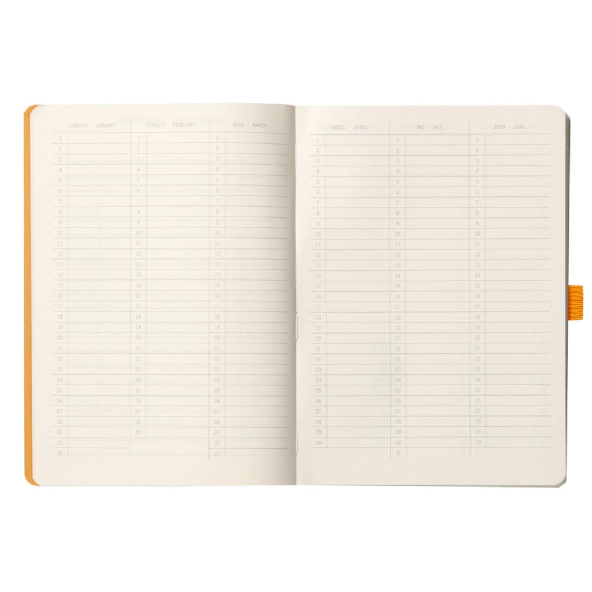 Visiter la boutique Rhodia RHODIA 117762C - Carnet Souple Goalbook Noir - A5 14,8 x 21 cm - Petits Carreaux - 240 p - Papier Clairefontaine Ivoire 90 g/m² - 2 Rubans, Fermeture Élastique - Couverture Simili Cuir in use