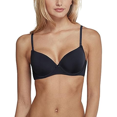 Schiesser Women's Seamless Underwired Bra, Midnight Blue Cover