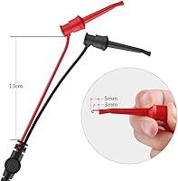 Vista 5 de Sondas osciloscopio - Clips BNC a cocodrilo, mini clips de prueba y cables BNC (paquete de 3)