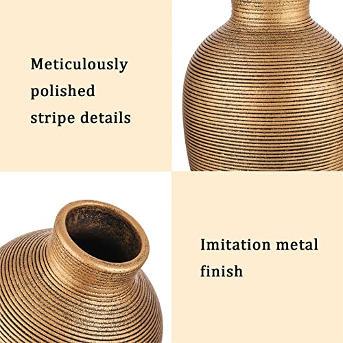 Sziqiqi-Or-Vases-en-Ceramique-pour-Fleurs-Petits-Vases-Decoratifs-pour-Le-Salon-Vases-Faits-a-la-Main-pour-Fleur-Decoration-Piece-Maitresse-de-Table-Moderne-Vases