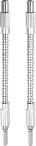 uxcell 2pcs 14 "vástago hexagonal flexible extensión eje 7.874 in puntas de destornillador suaves