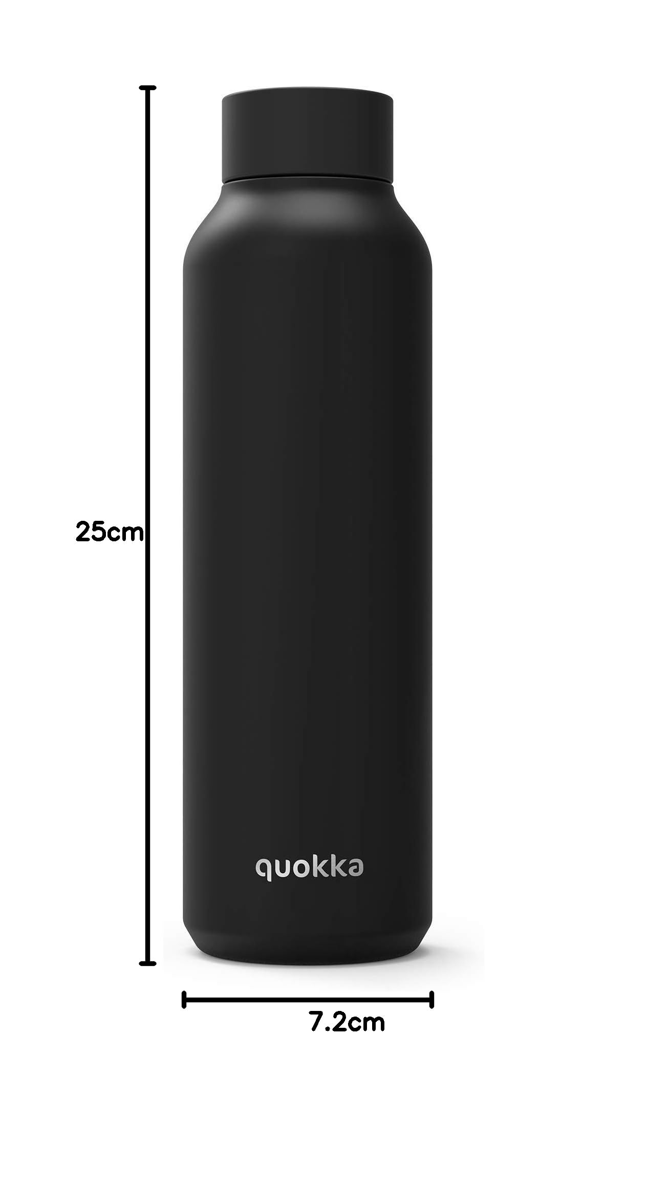 Quokka BOTELLA TERMO ACERO NIOKsydowalny stały strumień czarny, 630 ml