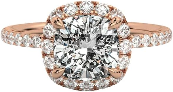 Moissanite Engagement Ring for Women,6 Carat Solitaire Engagement Ring,10K 14K 18K Gold & 925 Sterling Silver Wedding & Proposal Jewelry