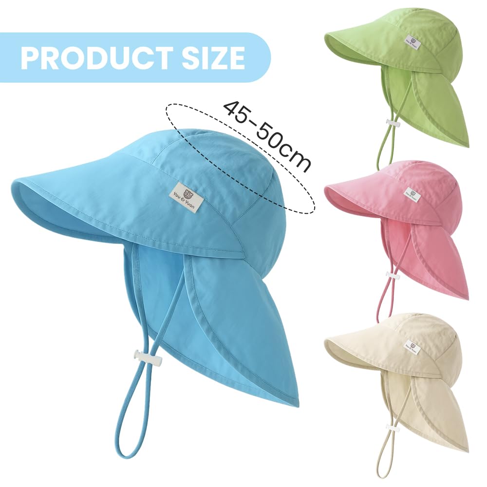Gorro Filtro UV Bebe, Gorros Proteccion UV Bebe Algodón (Beige) — view 2