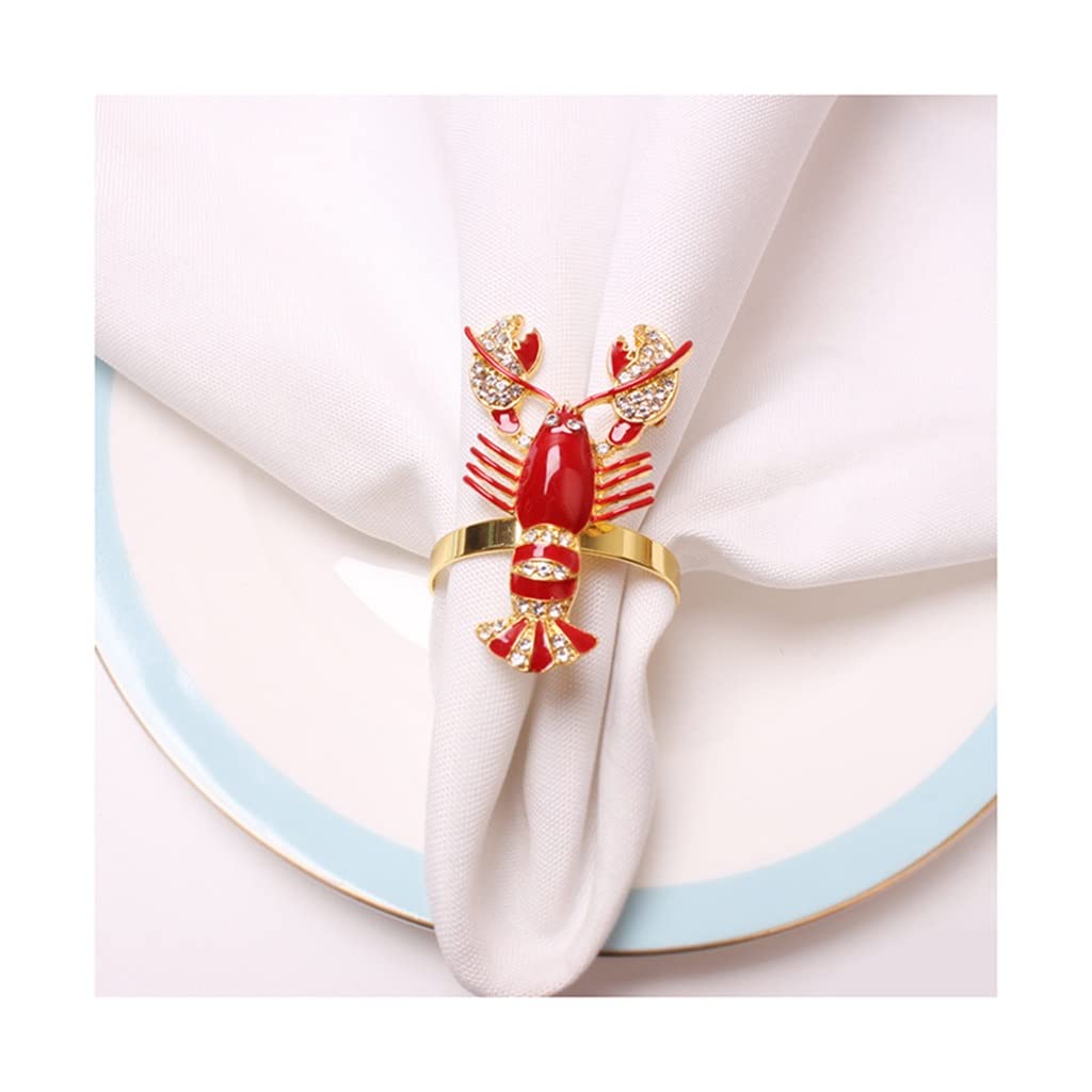 Lot de 12 Ronds de Serviette en Papier pour Table de Banquet d'hôtel (Rouge, Taille Unique)