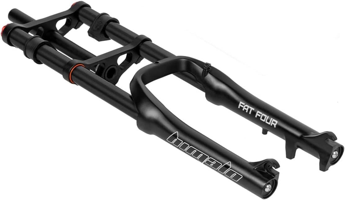 Rower s 20 * 4,0 gruby przedni widelec downhill air podwójne ramię podróż 120 mm ręczne dopasowanie rowery górskie / śnieżne/plażowe (czarny)