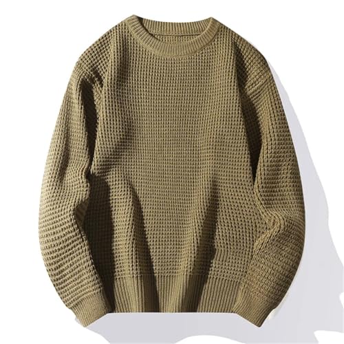 Men's Long-Sleeved Sweater Super Soft Knitted Sweater Winter Fisherman Sweater Y2K4
