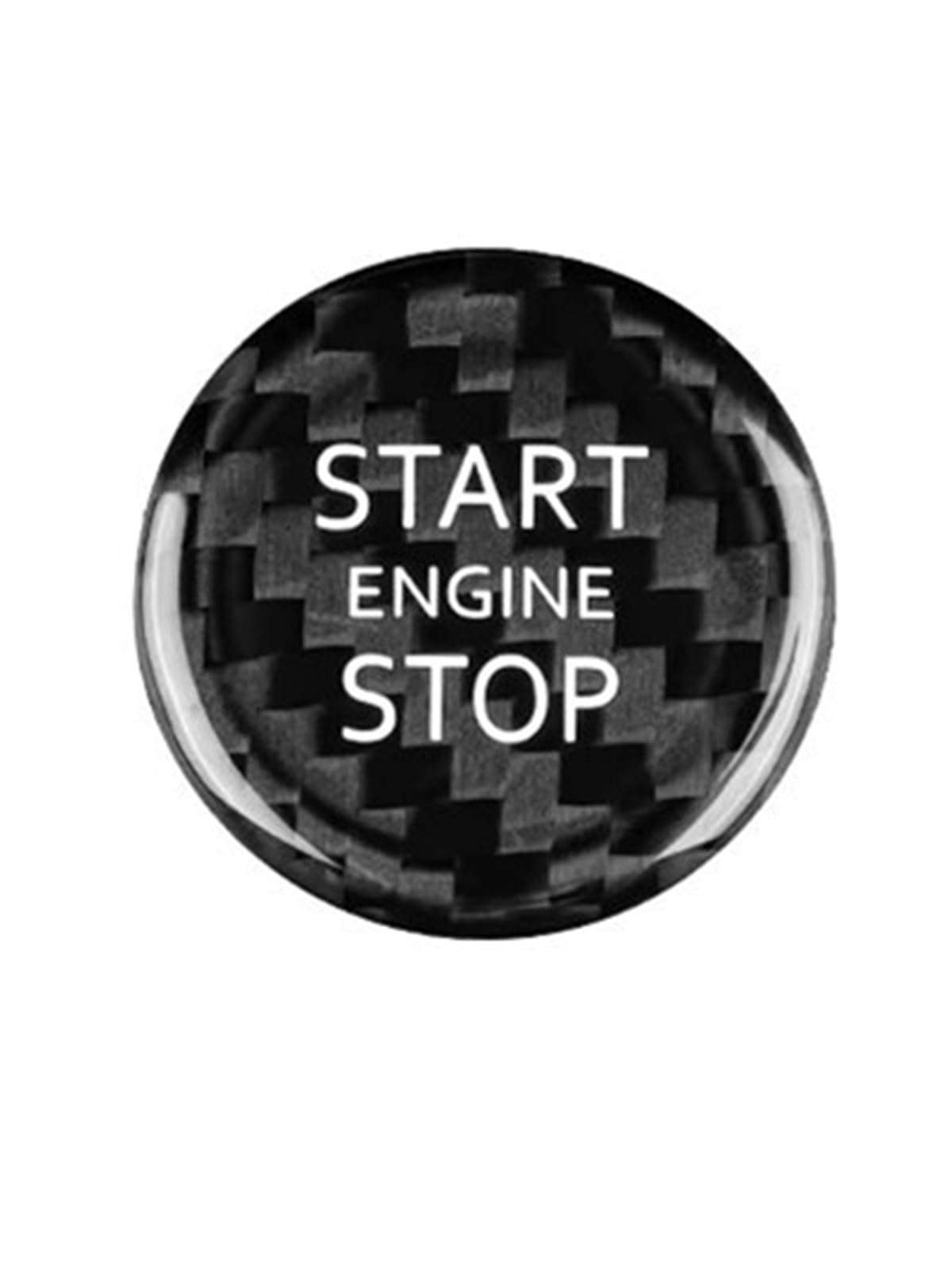 Button Trim Compatible with Nissan for Sylphy for Sentra for Altima for Teana 2020 2021 2022 2023 Car Start/Stop Button Carbon Fiber Textured Interior Sticker(Black)