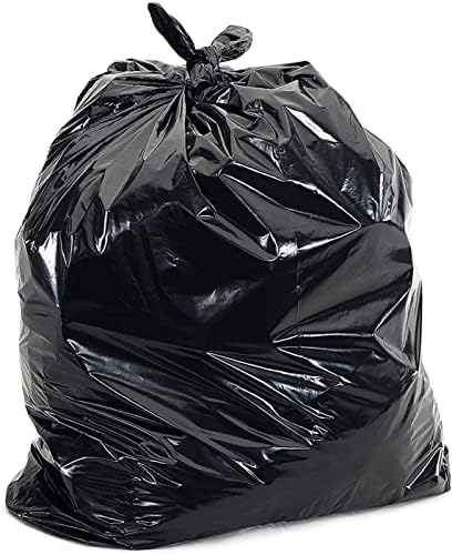 HOMESmith HS-150 Eco Friendly Heavy Duty Refuse Sacks, Black Colour Bin Bags-Pack of 20