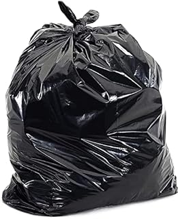 HOMESmith HS-150 Eco Friendly Heavy Duty Refuse Sacks, Black Colour Bin Bags-Pack of 20
