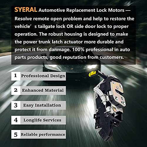 SYERAL Door Lock Actuator 937-240 Front Left Latch Lock Compatible with Nissan Altima 2007-2012 Power Door Latch 80501-JA000 80501-ZX60A by SYERAL - Image 3