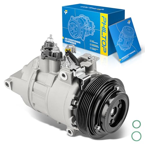 Image of PHILTOP 7513144 Air Conditioner AC Compressor with Clutch for Ram 1500 2014-2018 5.7L,1500 Classic 2019-2022 5.7L, Jeep Cherokee 2022-2023 2.4L