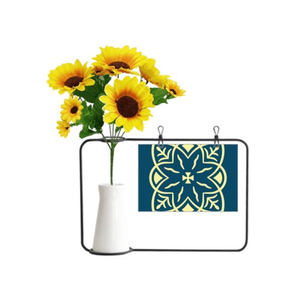 Carte de bénédiction bleue Talavera, le cadeau idéal avec tournesol