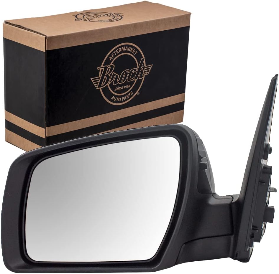 Brock Replacement Drivers Power Side View Mirror Heated Signal Ready-to-Paint Compatible with 2012-2013 Soul 87610-2K831