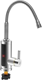 Grifo eléctrico con calentador de agua instantáneo, 220 V, giratorio 360°, grifo caliente y frío, para cocina y baño