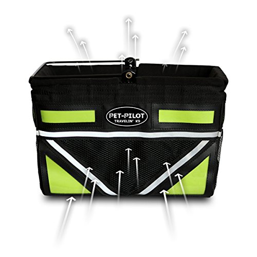 Pet-Pilot ORIGINAL Dog Bike Basket Carrier | 5 different color inserts included