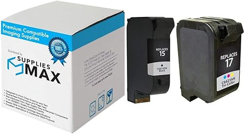 Repuesto remanufacturado para HP Deskjet 825C/840/841/843/845 paquete combinado de inyección de tinta (negro/color) (NO.15/NO.17)