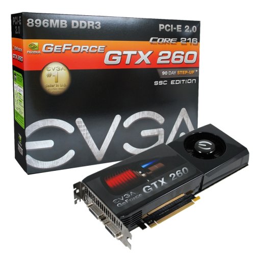 EVGA GeForce GTX 260 Core 216 SSC NVIDIA GeForce GTX 260 – Carte Graphique (Actif, Nvidia, GeForce GTX 260, gDDR3, PCI Express 2.0, 2560 x 1600 Pixels)