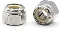 Vista 1 de Tuercas de bloqueo de nailon Nylock A2 de acero inoxidable – 9.8 ft x .5 (5.5 planos x 4.0 altura) Cantidad 1.000
