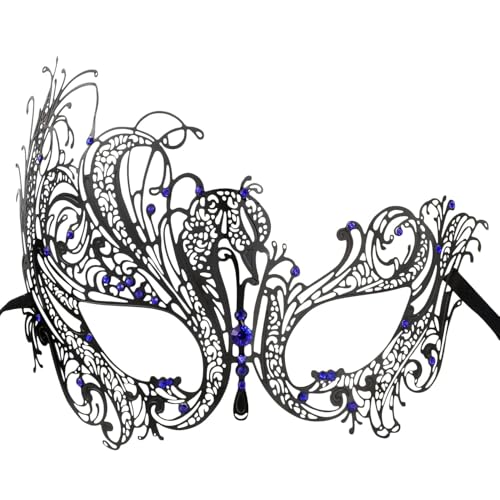 Image of Coddsmz Couples Masquerade Mardi Gras Christmas Venetian Cosplay Costume Halloween Party Mask Set