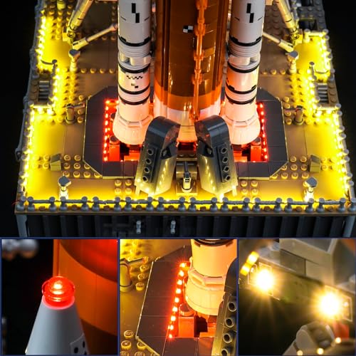 BrickBling LED Light Compatible with Lego 10341 NASA Artemis Space Launch System, Bricks Not Included (Classic Version Light) - Image 5