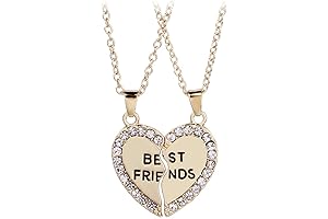 Charming Heart Necklace Set for Two Best Friends