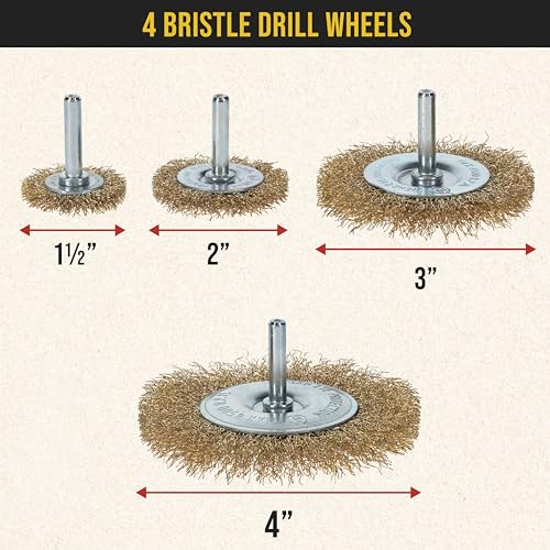 Dura-Gold DUR WBB12-SET 12-Piece Abrasive Brass-Coated Wire Wheel, Cup Brush thumb #2
