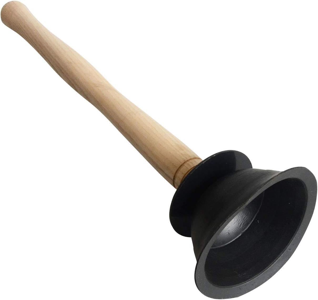 Monument Plunger - Large Force Cup (Plunger) - Round Rubber Cup, Plastic/Metal Handle - Hand Wash Only