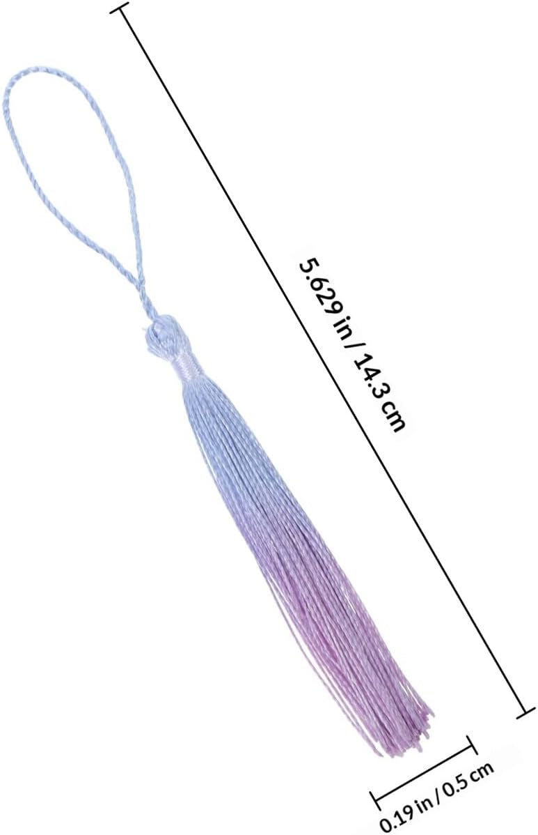 20pcs DIY Handmade Gradient Mini Tassels for Jewelry Making and Bookmark Crafting, Cotton Fringe Pendants for Keychain Decorations and Sewing Embellishments