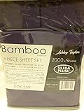 Ashley Taylor Bamboo Essence 2000 Series 6pcs Sheet Sets (King, Brown)