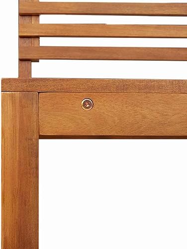 Miniatura 9 de 5-Piece Patio Furniture Set Solid Acacia Wood 39.4" Outdoor Bistro Set Rustic Brown Weather-Resistant Conversation Chairs and Table for Garden