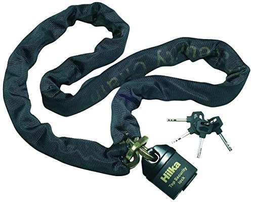 Hilka 71110010 Hi Security Padlock and Chain, 1.1 m