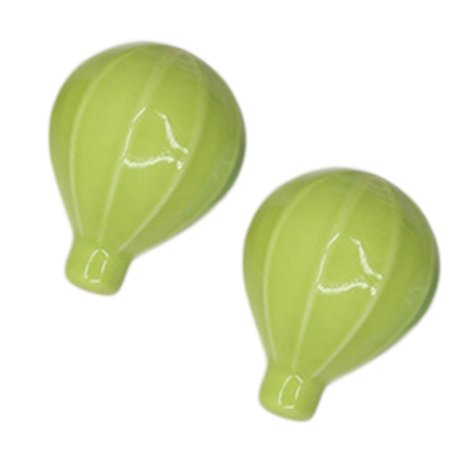 DSWZLQDXB 2pcs Cabinet Pulls Hot Air Balloon Design Furniture Knobs for Drawers Cute Ceramic Handle Colorful Wardrobe Multicolored Door Levers Kitchen,Living Room Kids Door Knobs (Green)